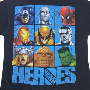 Vintage Marvel Mad Engine Superheroes Captain America Hulk shirt